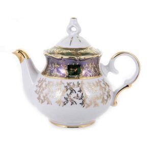 Чайник заварочный Bavarian Porcelain Лист Зеленый 600 мл posuda-moskow