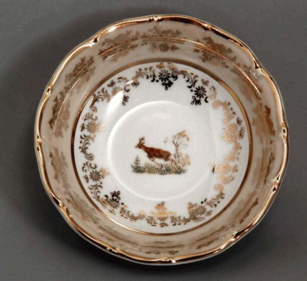 Набор салатников Bavarian Porcelain Охота медовая 13 см posuda-moskow