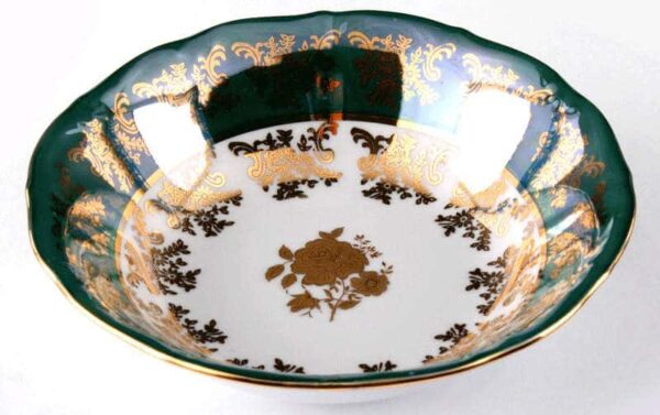 Набор салатников Bavarian Porcelain Роза зеленая 16 см posuda-moskow