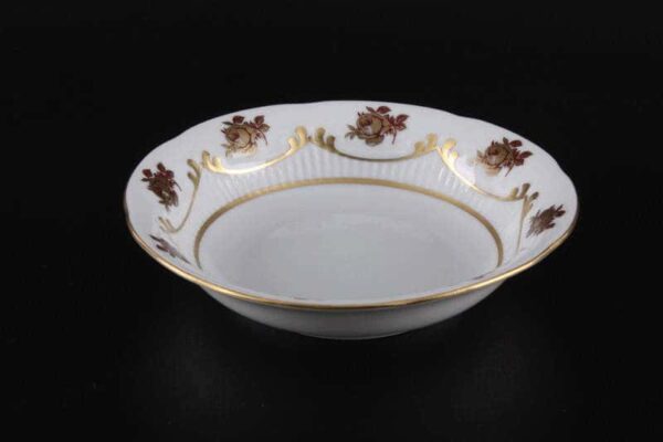 Набор салатников Bavarian Porcelain Венеция Роза красная 13 см posuda-moskow