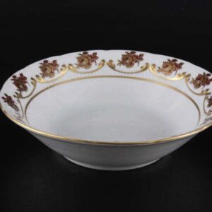 Набор салатников Bavarian Porcelain Венеция Роза красная 16 см posuda-moskow