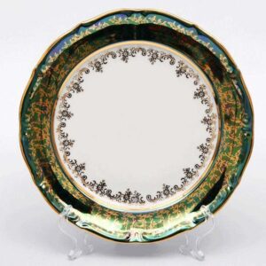 Набор тарелок Bavarian Porcelain Лист Зеленый 19 см posuda-moskow