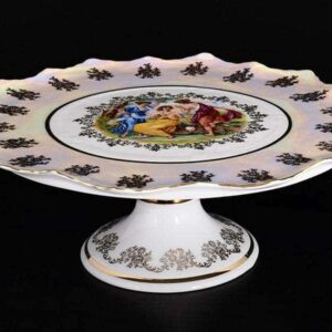 Набор тарелок для сервировки стола Bavarian Porcelain Лист красный posuda-moskow