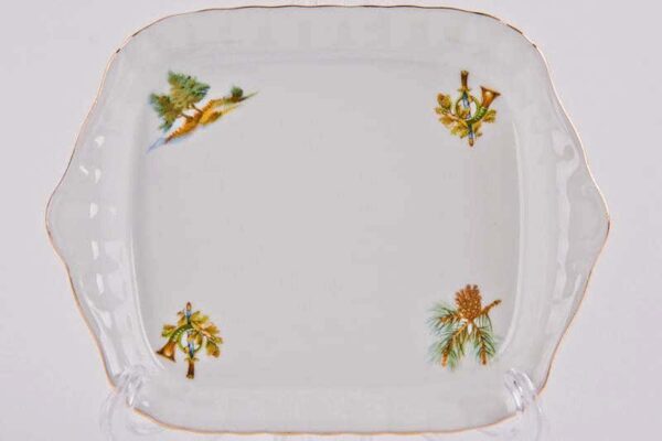 Рулетница Bavarian Porcelain Охота Рельеф 18 см posuda-moskow