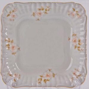 Салатник Bavarian Porcelain Цветы Рельеф золото 21 см posuda-moskow