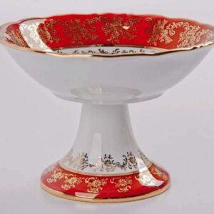 Салатник Bavarian Porcelain Охота красная 16 см posuda-moskow