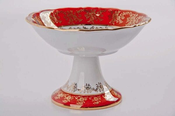 Салатник Bavarian Porcelain Охота красная 16 см posuda-moskow