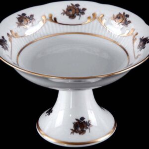 Салатник Bavarian Porcelain Венеция Роза голубая 13 см posuda-moskow