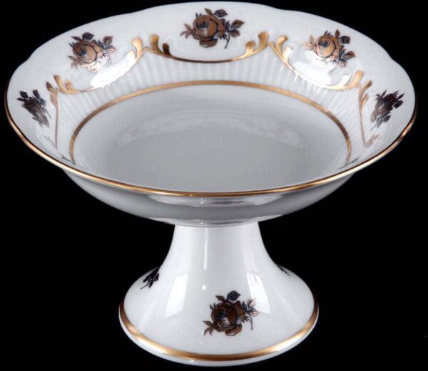 Салатник Bavarian Porcelain Венеция Роза голубая 13 см posuda-moskow