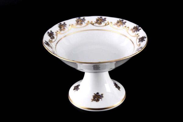 Салатник Bavarian Porcelain Венеция Роза голубая 16 см posuda-moskow