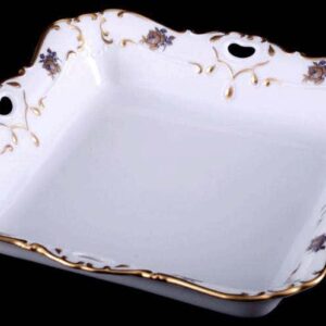 Салатник Bavarian Porcelain Венеция Роза голубая 24 см posuda-moskow