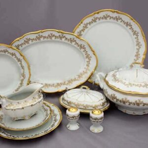 Сервиз столовый Bavarian Porcelain Барокко золото 202 6 пер 27 пр posuda-moskow