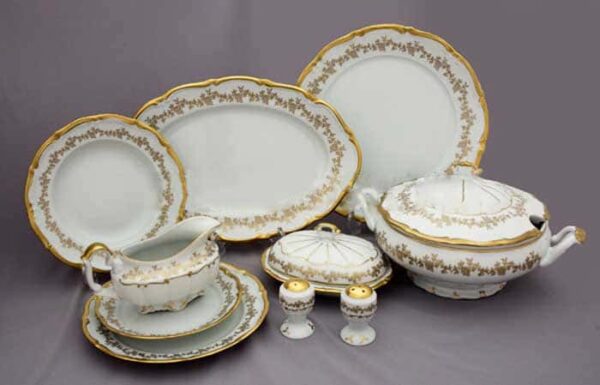 Сервиз столовый Bavarian Porcelain Барокко золото 202 6 пер 27 пр posuda-moskow