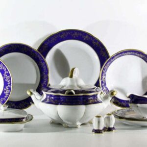 Сервиз столовый Bavarian Porcelain Мария 202 Кобальт 27 пр posuda-moskow