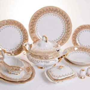 Сервиз столовый Bavarian Porcelain Мария Лист медовый 6 пер 27 пр posuda-moskow