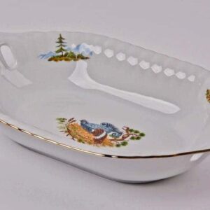 Тарелка для хлеба Bavarian Porcelain Охота Рельеф posuda-moskow