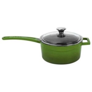 Ковш с ручкой и стеклянной крышкой Lava Green 1,35 л 16 см 2