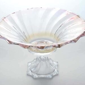 Фруктовница на ножке Bohemia Crystal R-G Scallop 32 см красная posuda moskow