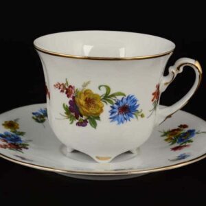 Набор чайных пар Royal Czech Porcelain Болеро Весенний букет posuda moskow