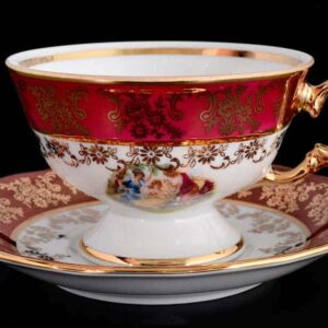 Набор чайных пар Royal Czech Porcelain Мадонна Красная posuda moskow