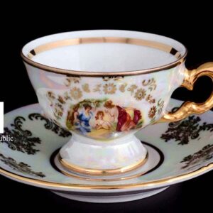 Набор чайных пар Royal Czech Porcelain Мадонна Перламутр 6 пер 12 пр posuda moskow