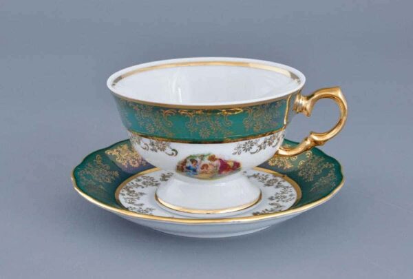 Набор чайных пар Royal Porcelain Зеленая Мадонна AL 6 12 posuda moskow