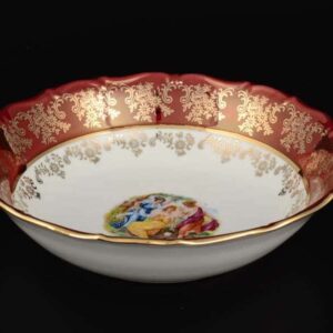 Набор салатников Royal Czech Porcelain Мадонна Красная 16 см posuda moskow