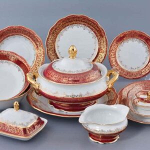 Столовый сервиз Royal Czech Porcelain Красная паутинка 6 пер 29 пр posuda moskow