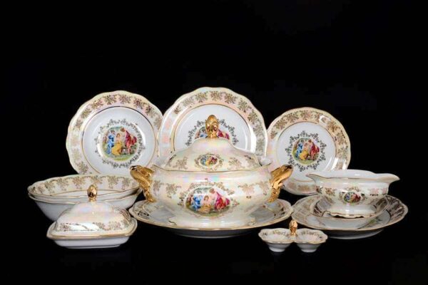 Столовый сервиз Royal Czech Porcelain Мадонна Перламутр 6 пер 29 пр posuda moskow